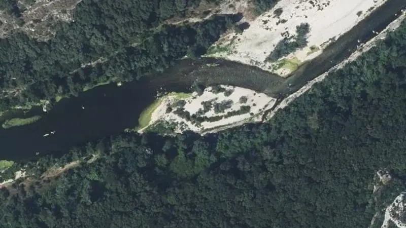 Vue aérienne : Plage du Gardon