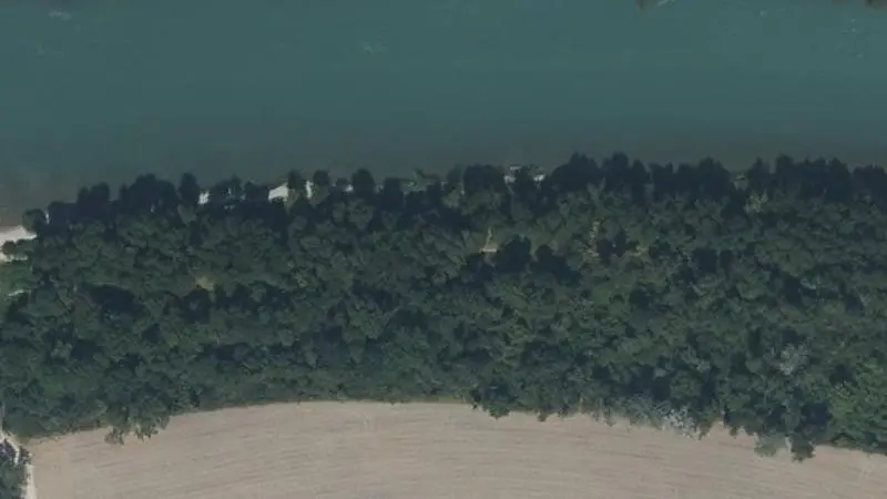 Vue aérienne : Plage du Rhône