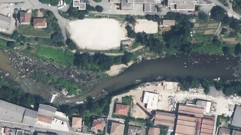 Vue aérienne : Plage de l'Eyrieux