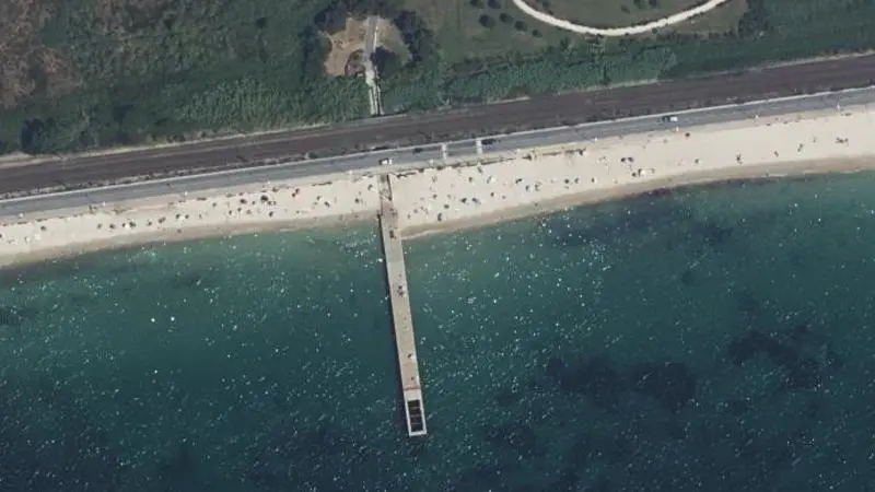 Vue aérienne : Antibes les Pins Ouest