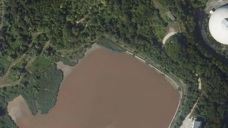 Vue aérienne : Plage de Souppes-sur-Loing