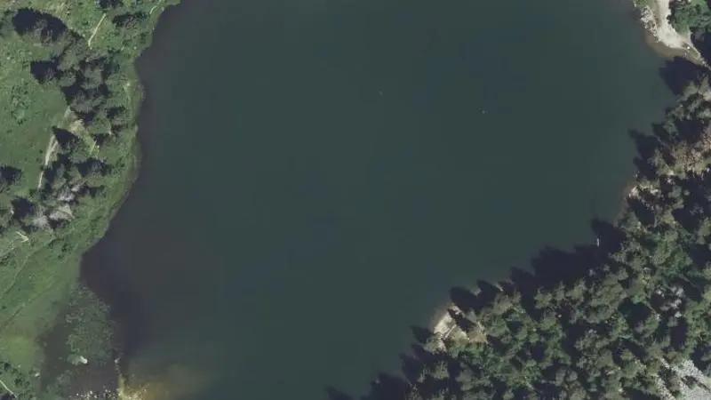 Vue aérienne : Lac Bénit