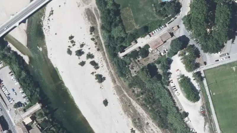 Vue aérienne : Plage du Gardon