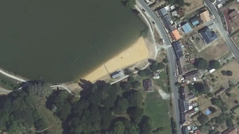 Vue aérienne : Grande Plage de Tuffe