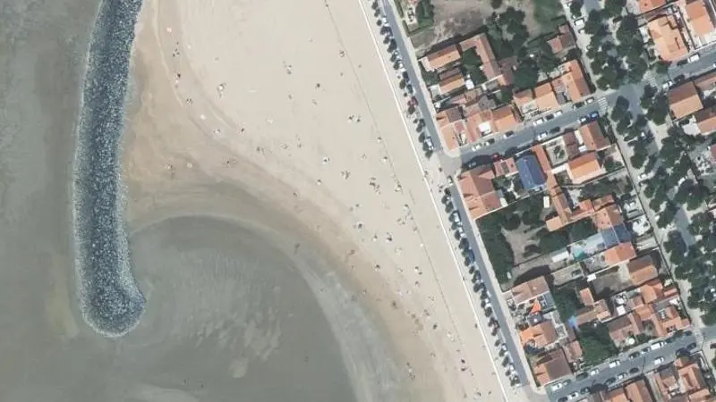 Vue aérienne : Plage Nord