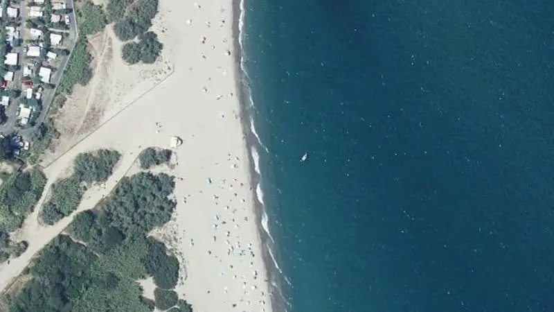 Vue aérienne : Plage du Bocal du Tech