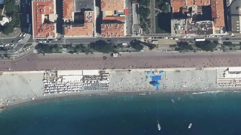 Vue aérienne : Beau Rivage