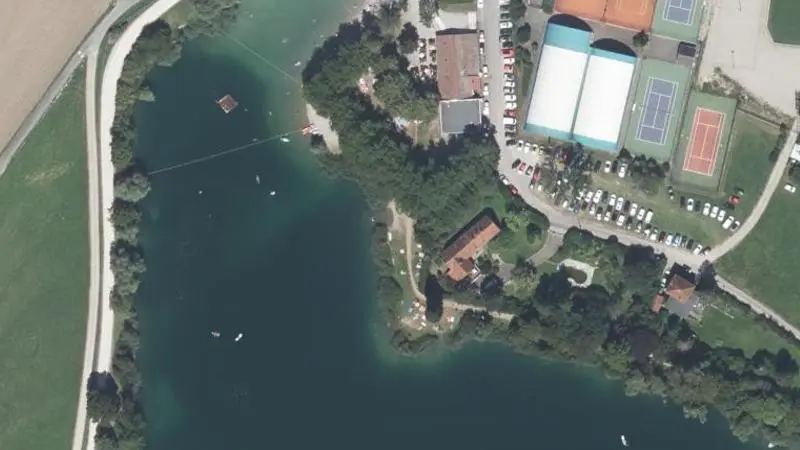 Vue aérienne : Zone de Loisirs Gambsheim