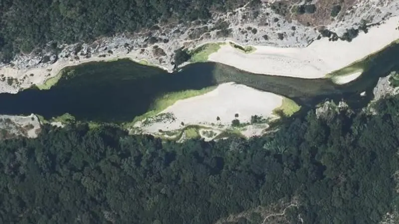 Vue aérienne : Plage du Gardon