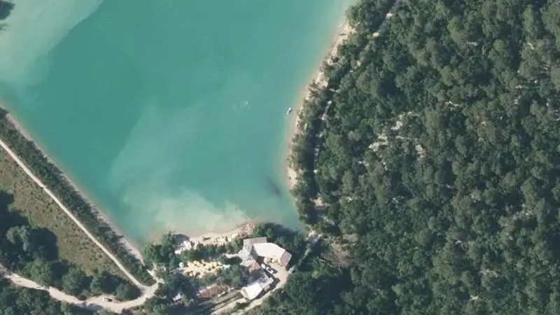 Vue aérienne : Lac de Ceceles