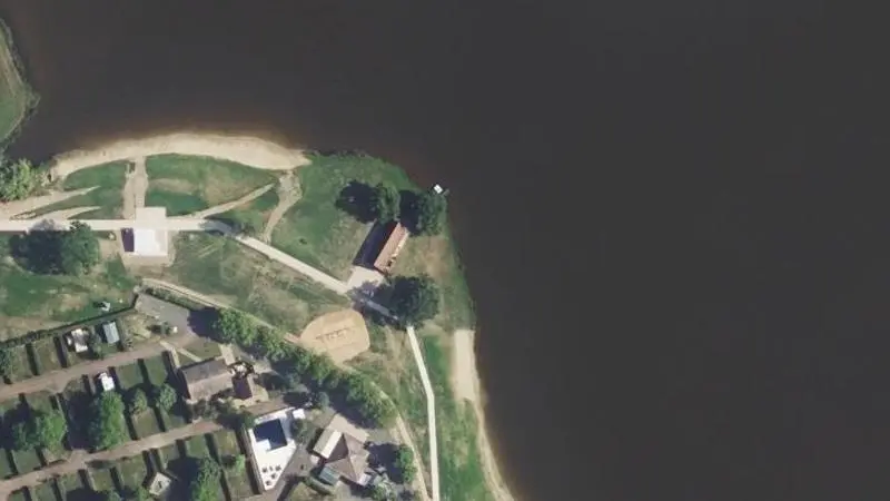 Vue aérienne : Plan d'eau de Lapeyrouse