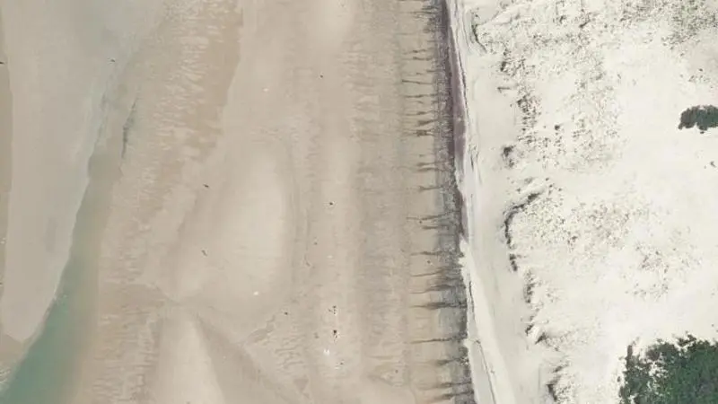 Vue aérienne : Plage du Chm