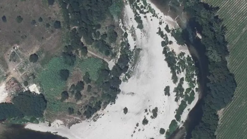 Vue aérienne : Plage de la Cèze