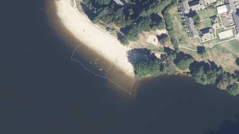 Vue aérienne : Lac de Sechemailles