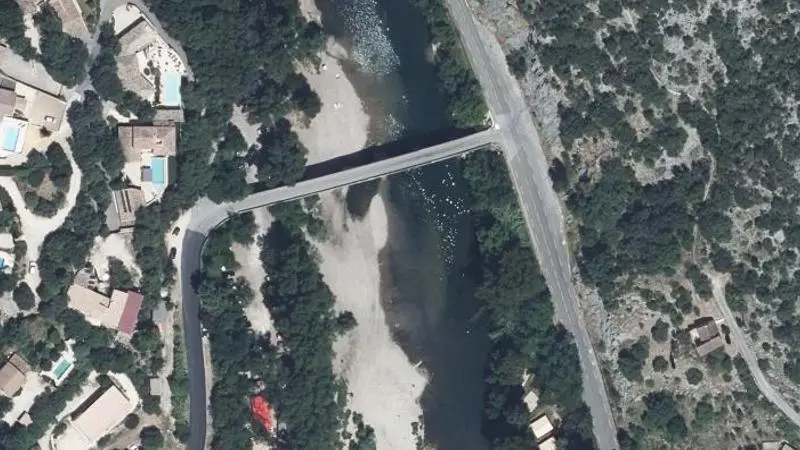 Vue aérienne : Le Pont de Saint Andre