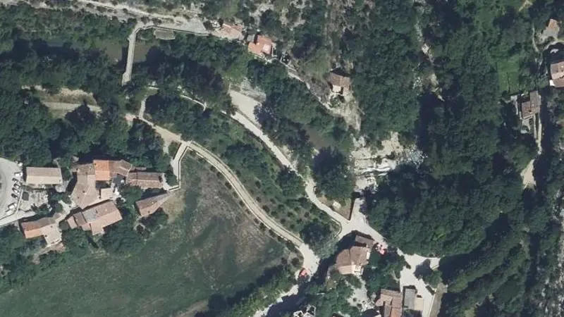 Vue aérienne : Vis-Navacelles la Cascade