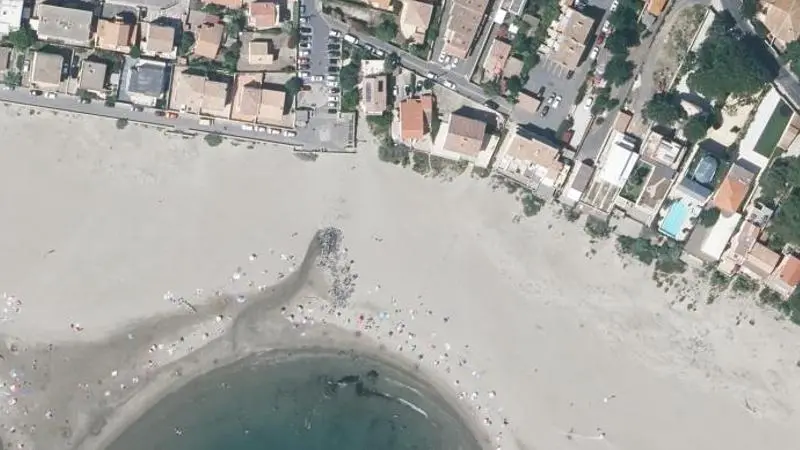 Vue aérienne : Plage Saint-Vincent