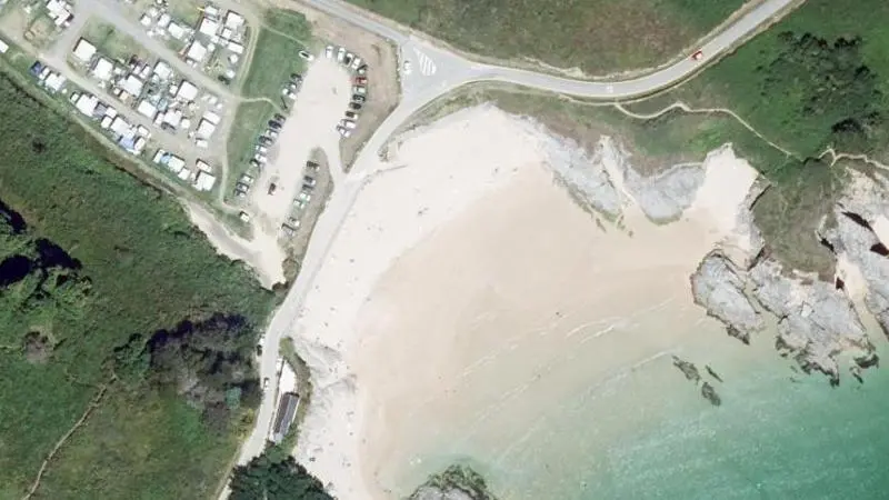 Vue aérienne : Port An Dro