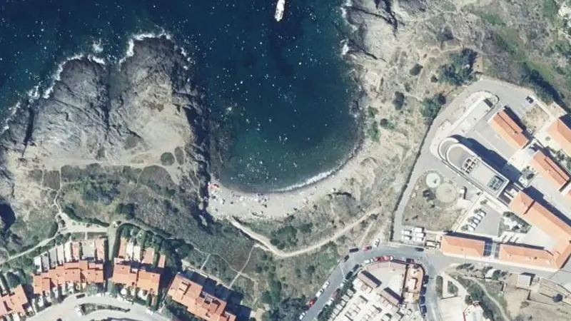 Vue aérienne : Plage d'En Baux