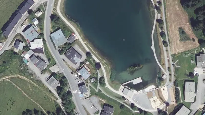 Vue aérienne : Chatel Lac de Vonnes