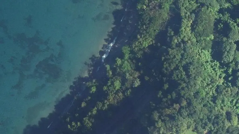 Vue aérienne : Anse Ceron "tamarinier"