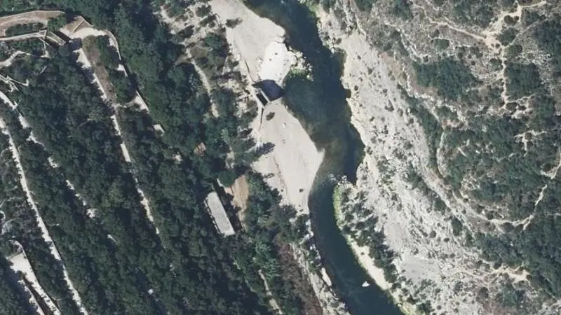 Vue aérienne : Plage du Gardon