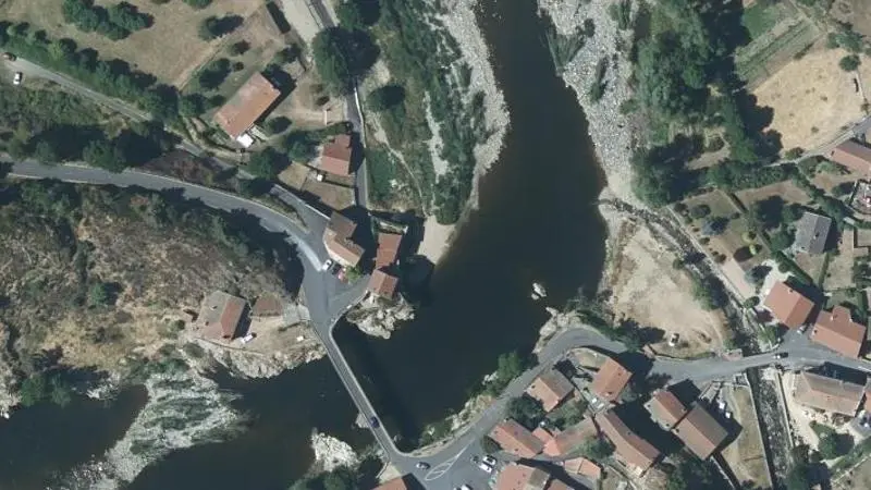 Vue aérienne : Plage de la Loire