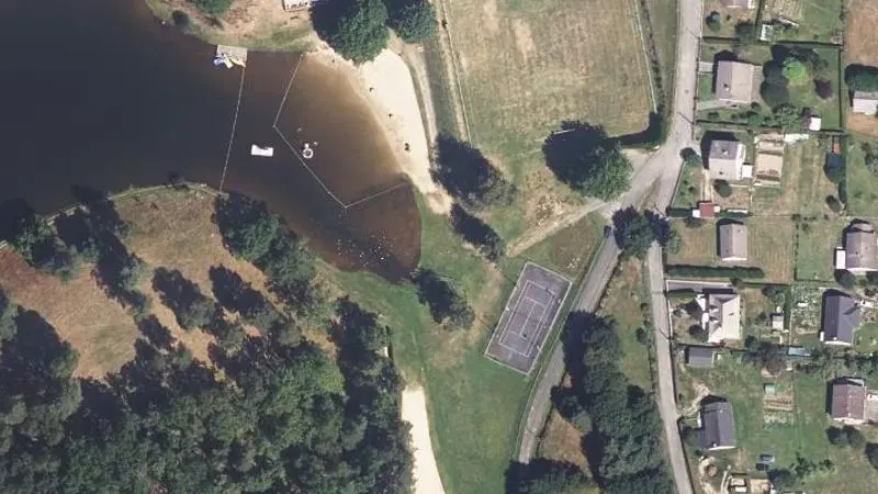 Vue aérienne : Plan d'eau Communal