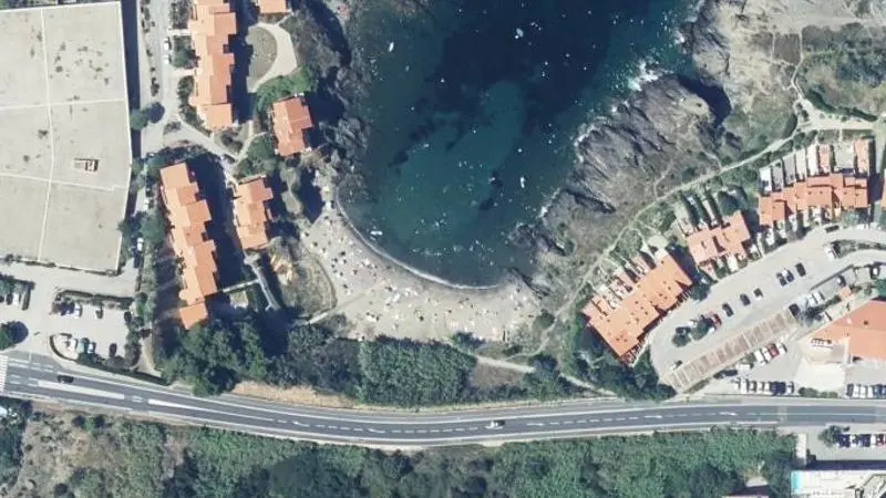 Vue aérienne : Plage de l'Oli
