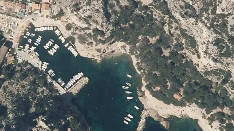 Vue aérienne : Morgiou