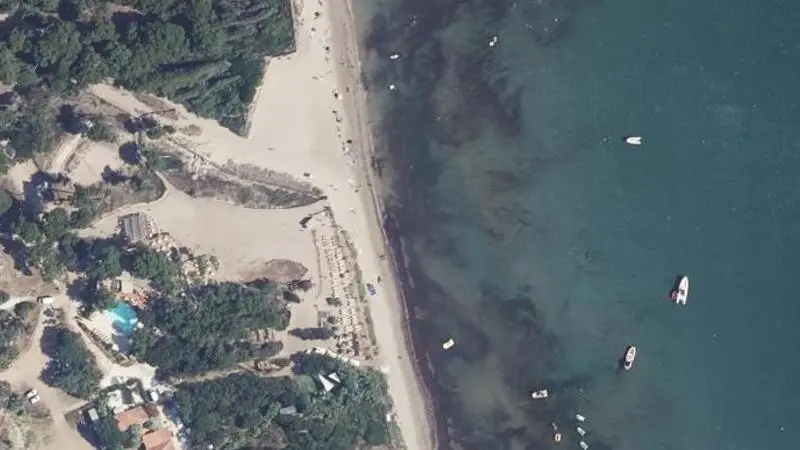 Vue aérienne : Plage Badine Giens