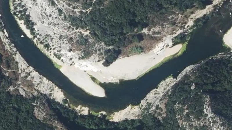 Vue aérienne : Plage du Gardon