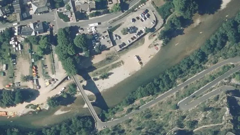 Vue aérienne : Plage communale