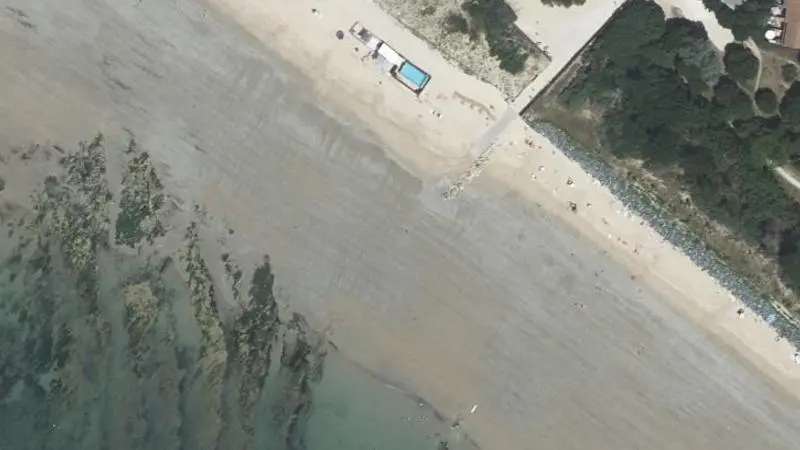 Vue aérienne : Plage du Peu Ragot