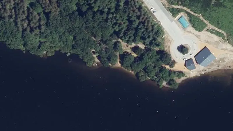 Vue aérienne : Plan d'eau de Laprade Basse
