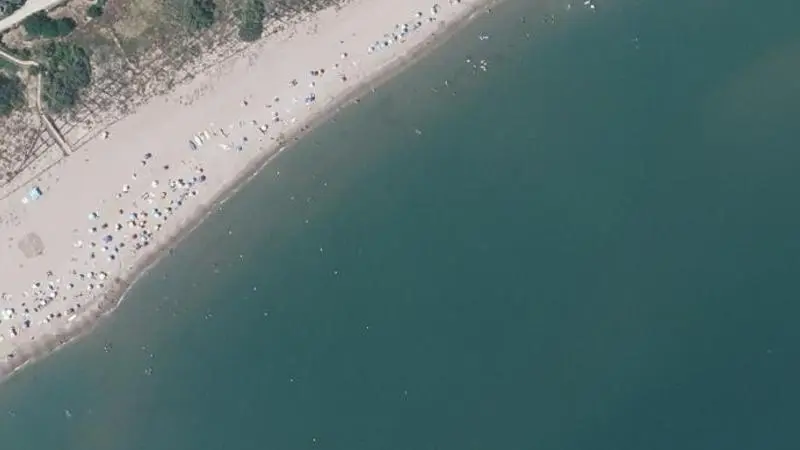 Vue aérienne : Plage de la Seoune