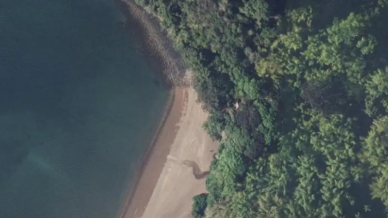 Vue aérienne : Tahiti Plage