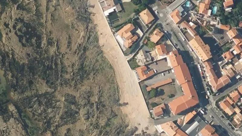 Vue aérienne : Plage du Grand Vivier - Bassin d'Ombree