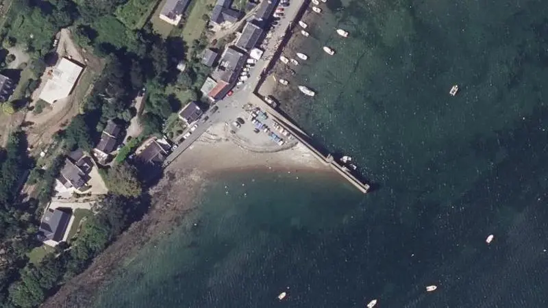 Vue aérienne : L'Auberlac'H (port)