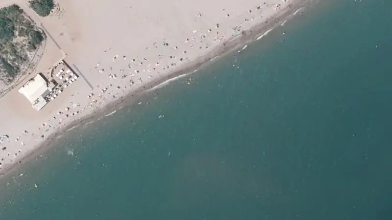 Vue aérienne : Plage de la Grande Maïre