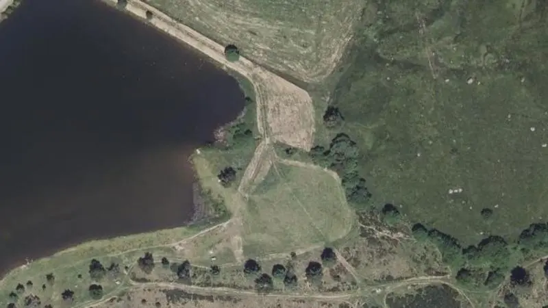 Vue aérienne : Etang de la Banne d'Ordanche