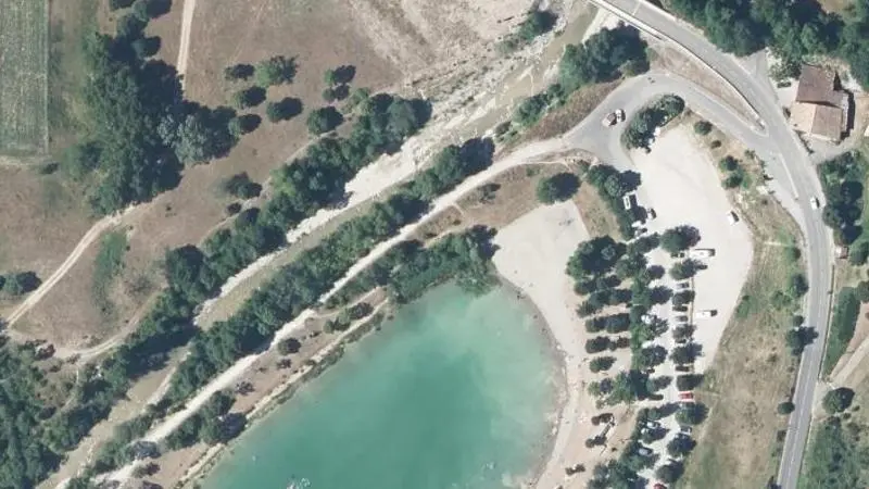 Vue aérienne : Lac du Pas des Ondes