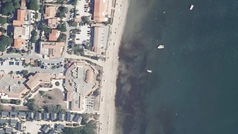 Vue aérienne : Plage la Capte