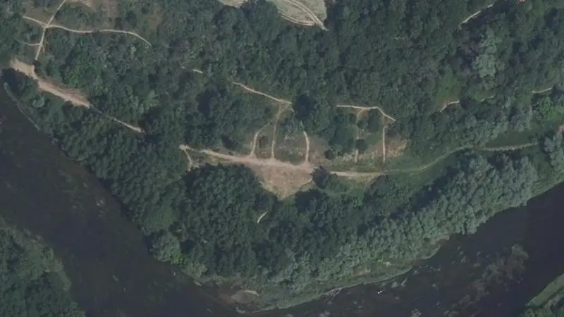 Vue aérienne : Plage de Villedieu