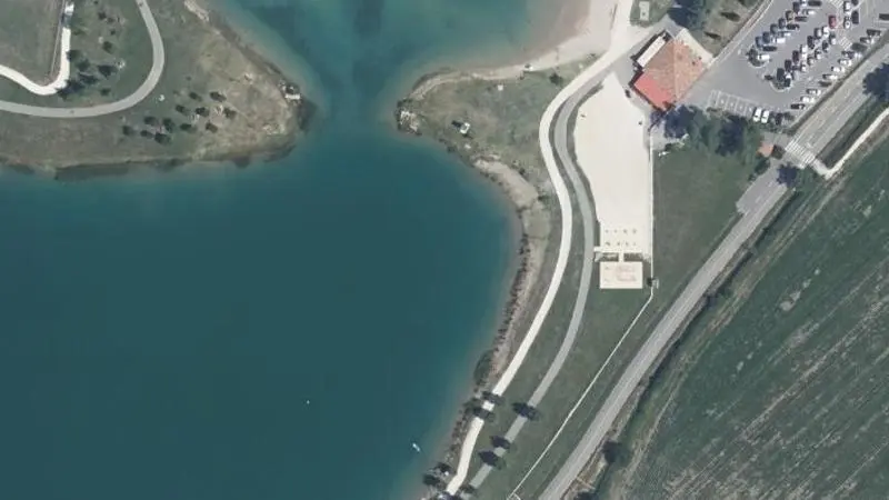 Vue aérienne : Lac de Pignedore