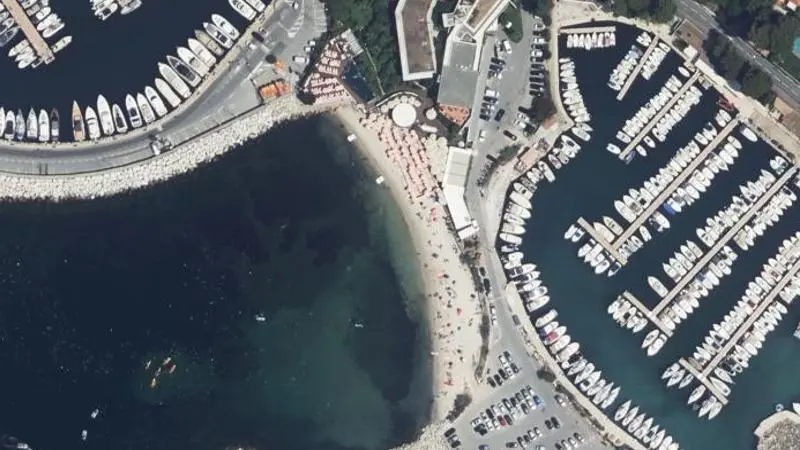 Vue aérienne : Plage du Crouton