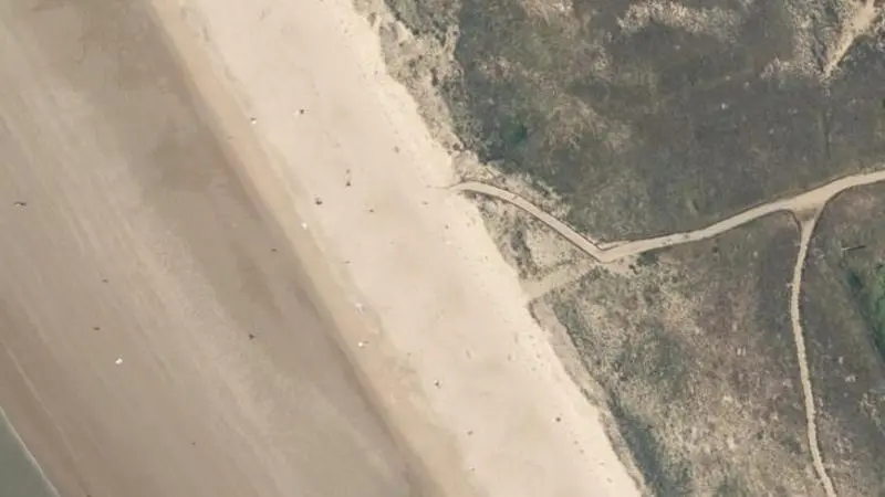 Vue aérienne : Plage de la Paterne