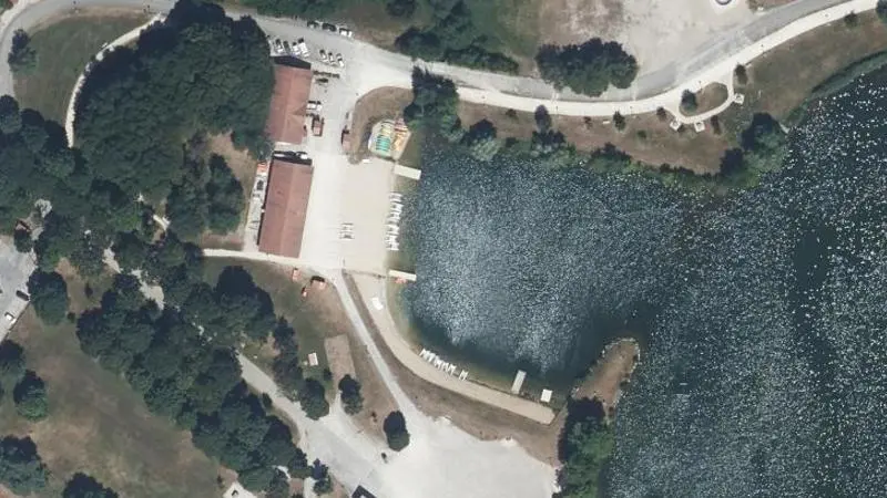 Vue aérienne : Parc de Loisirs de Bouvent