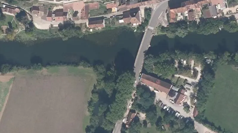 Vue aérienne : Plage de l'Ognon