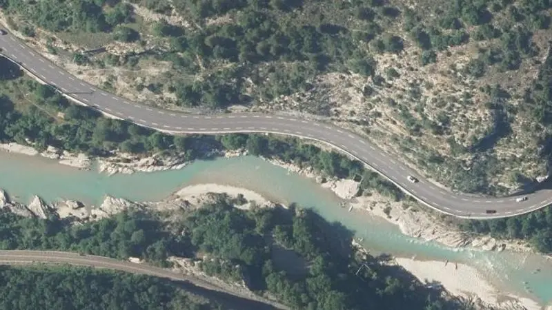 Vue aérienne : Drome de Espenel a Saillans